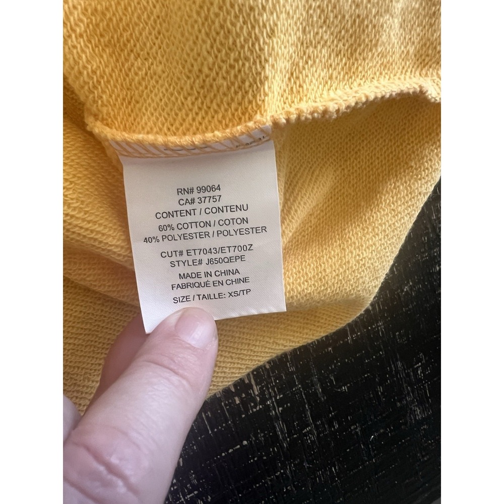 Element Cropped Hoodie Yellow XS Women's Pullover Sweatshirt Surf Skate - Picture 7 of 7
